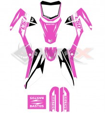 Kit décoration BASTOS BIKE L50 ROSE