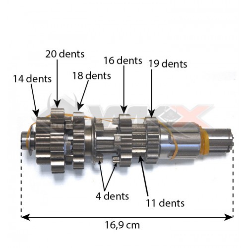 Boite de vitesses 250-300cc ZONGSHEN