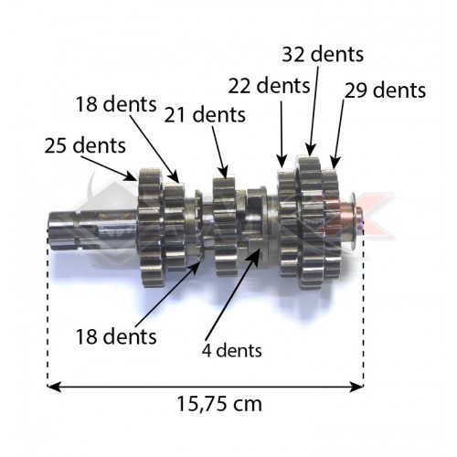 Boite de vitesses 250-300cc ZONGSHEN