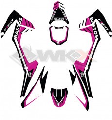Piece Kit décoration FIRST mini CRF 110 ROSE de Pit Bike et Dirt Bike