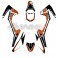 Piece Kit décoration FIRST mini CRF 110 ORANGE de Pit Bike et Dirt Bike