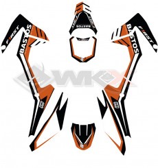 Piece Kit décoration FIRST mini CRF 110 ORANGE de Pit Bike et Dirt Bike
