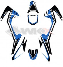 Kit décoration FIRST mini CRF 110 BLEU