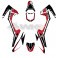 Piece Kit décoration FIRST mini CRF 110 ROUGE de Pit Bike et Dirt Bike