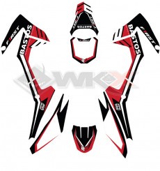 Piece Kit décoration FIRST mini CRF 110 ROUGE de Pit Bike et Dirt Bike