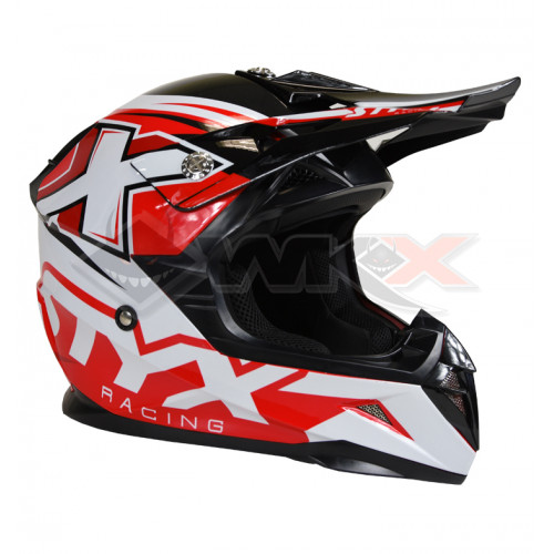 Piece Casque enfant STYX RACING taille YS ROUGE de Pit Bike et Dirt Bike