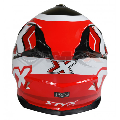 Casque enfant STYX RACING taille YS ROUGE