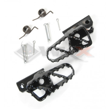 Cales pieds acier pour pit bike