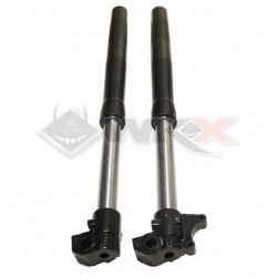 Fourche inversée hydraulique 750 mm pour pit bike, dirt bike et mini moto. Diamètre 45/48 mm