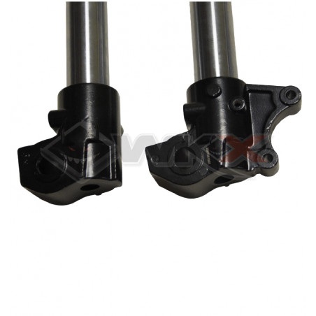 Fourche inversée hydraulique 750 mm pour pit bike, dirt bike et mini moto.