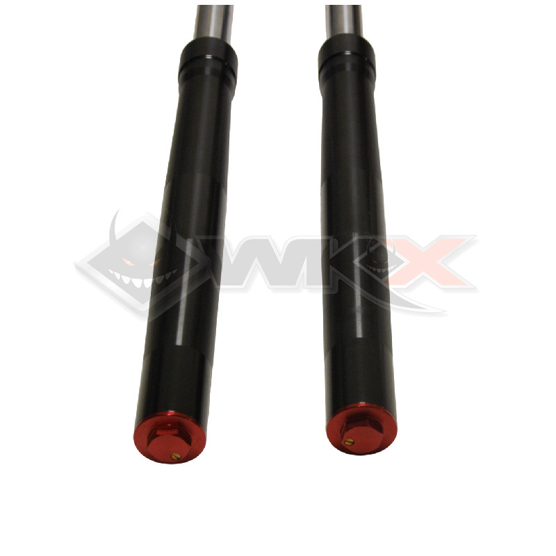 Fourche inversée hydraulique 750 mm pour pit bike, dirt bike et mini moto. Diamètre 45/48 mm