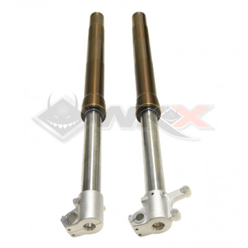 Tubes de fourche 780 mm, axe 15 mm, réglable compression-détente pour pit bike et dirt bike