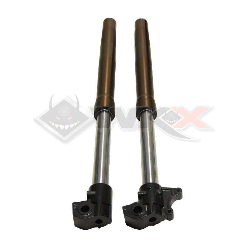 Fourche inversée en aluminium, hydraulique, diamètre 45/48 mm pour pit bike et dirt bike