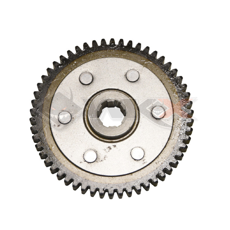 Pignon flector embrayage/boîte 54 dents pour moteur 50cc LIFAN de pit bike L50 BASTOS