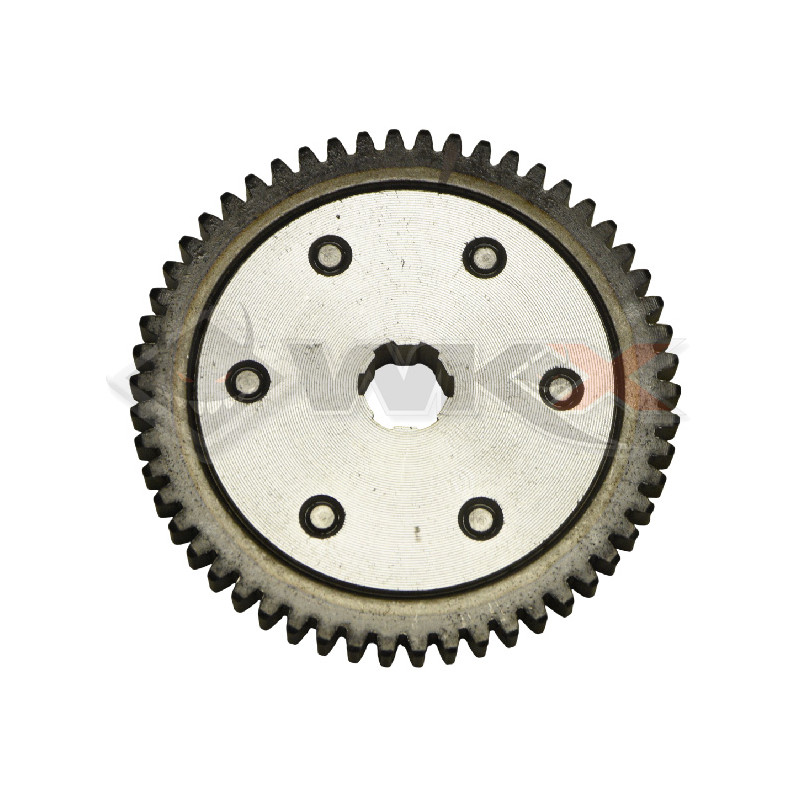 Pignon flector embrayage/boîte 54 dents pour moteur 50cc LIFAN de pit bike L50 BASTOS