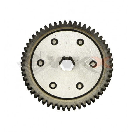 Pignon flector embrayage/boîte 54 dents pour moteur 50cc LIFAN de pit bike L50 BASTOS