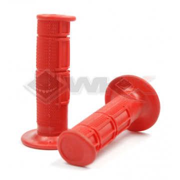 Poignées plastique soft grip ROUGE