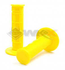 Piece Poignées plastique soft grip JAUNE de Pit Bike et Dirt Bike