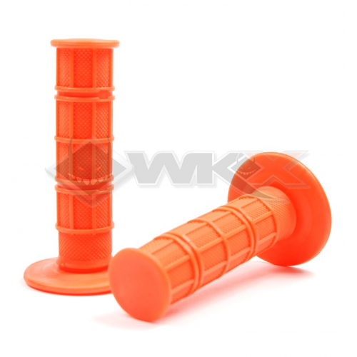 Piece Poignées plastique soft grip ORANGE de Pit Bike et Dirt Bike