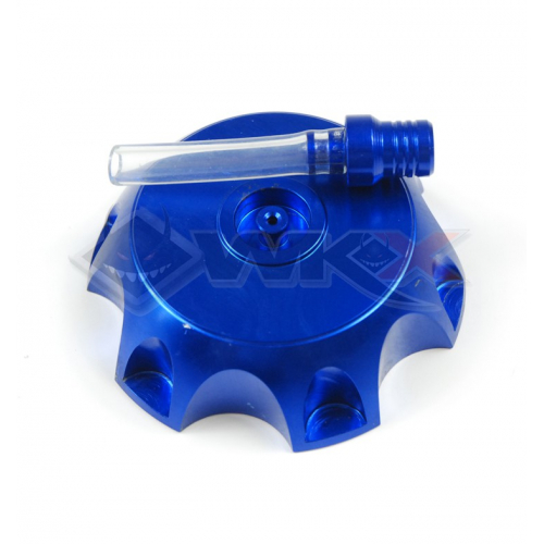 Piece Bouchon de réservoir aluminium BLEU de Pit Bike et Dirt Bike Piece Bouchon de réservoir aluminium BLEU de Pit Bike et Dirt Bike