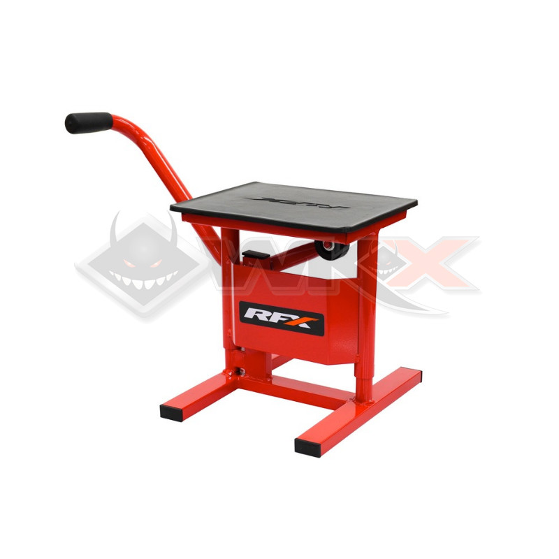 Lève moto RFX PRO SERIES ROUGE pour pit bike, mini moto et motocross
