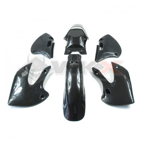 Piece Kit plastique KLX BBR NOIR de Pit Bike et Dirt Bike