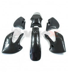 Piece Kit plastique KLX BBR NOIR de Pit Bike et Dirt Bike