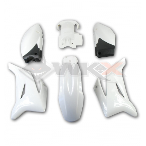 Piece Kit plastique TTR BLANC de Pit Bike et Dirt Bike