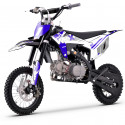 Dirt bike 125cc MX2 WKX bleu-blanc, roues 12/14 pouces, boîte manuelle, moteur Lifan.