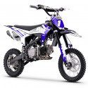 Dirt bike 125cc MX2 WKX bleu-blanc, roues 12/14 pouces, boîte manuelle, moteur Lifan.