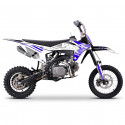 Dirt bike 125cc MX2 WKX bleu-blanc, roues 12/14 pouces, boîte manuelle, moteur Lifan.
