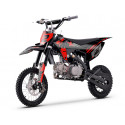 Dirt 125 MX2 WKX rouge-noir, roues 12/14 pouces, boîte manuelle, moteur Lifan.