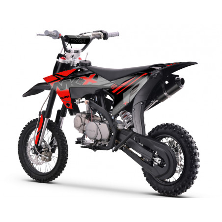 Dirt 125 MX2 WKX rouge-noir, roues 12/14 pouces, boîte manuelle, moteur Lifan.
