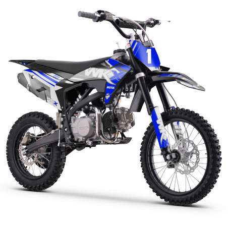 Dirt Bike 125cc bleue grandes roues WKX MX2