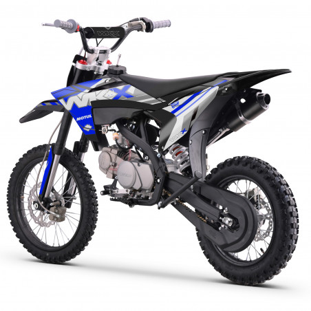 Dirt Bike 125cc bleue grandes roues WKX MX2