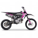 Dirt bike rose 125cm3 MX2 de chez WKX. Moteur performant, suspensions de qualité.