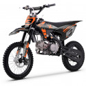 Pit bike 125 orange, roue 14/17 pouces, boîte manuelle 4 rapports MX2 de chez WKX