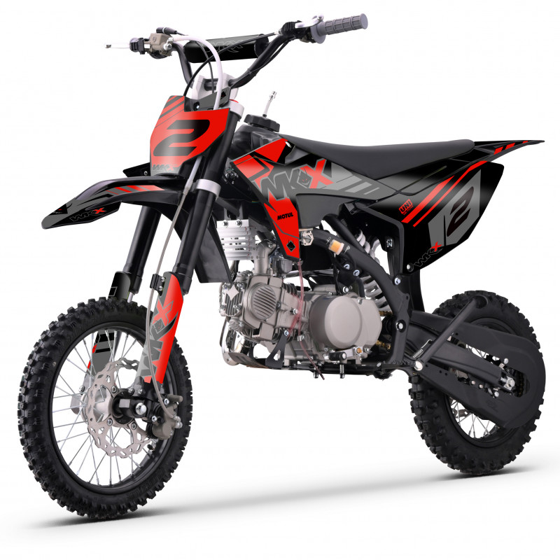 Dirt bike 150cc WKX MX2 ROUGE 12/14" pouces