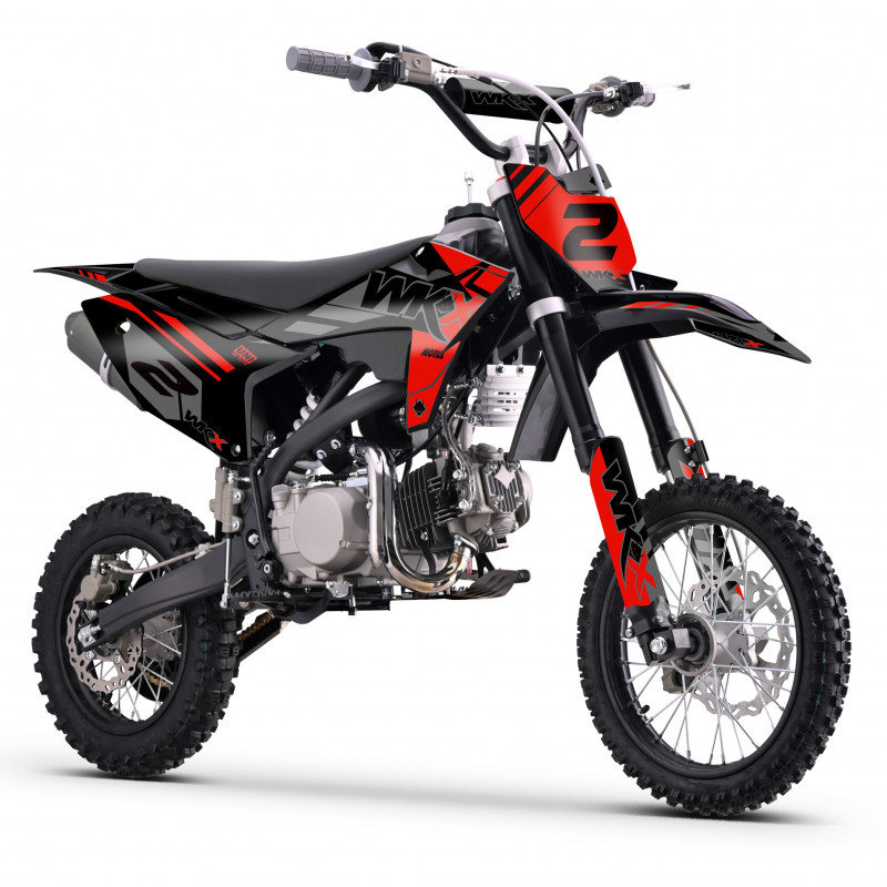 Dirt bike 150cc WKX MX2 ROUGE 12/14" pouces