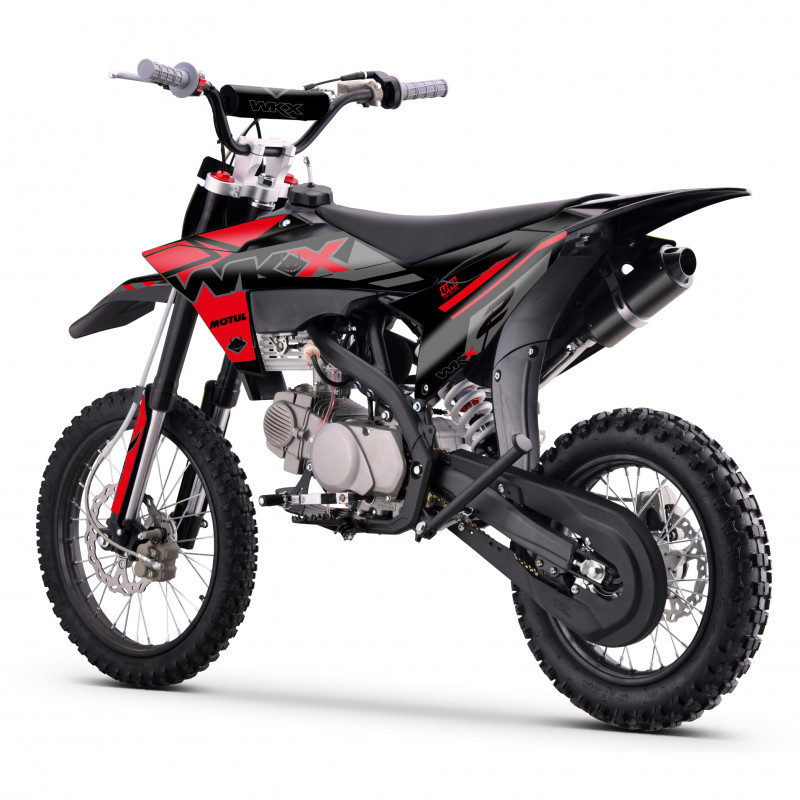 Pit Bike 150cc ROUGE WKX MX2, disponible en roues de 14/17 pouces