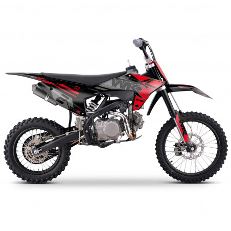 Pit Bike 150cc ROUGE WKX MX2, disponible en roues de 14/17 pouces