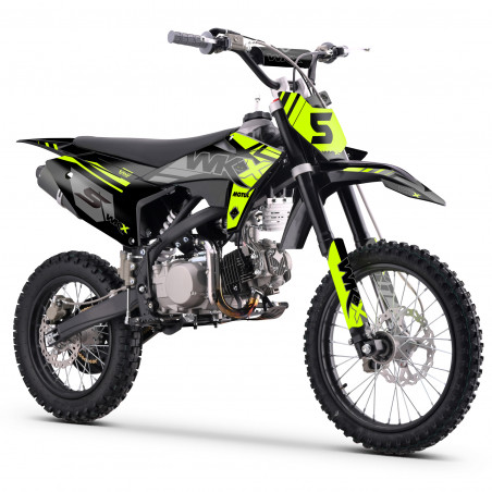 Dirt 150cc jaune MX2, WKX. Dirt bike pas chère, à la fois puissante et esthétique.