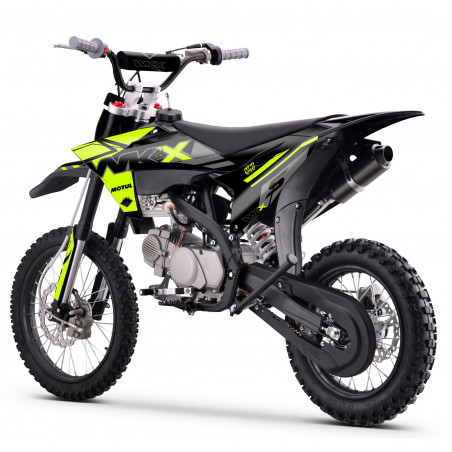 Dirt 150cc jaune MX2, WKX. Dirt bike pas chère, à la fois puissante et esthétique.