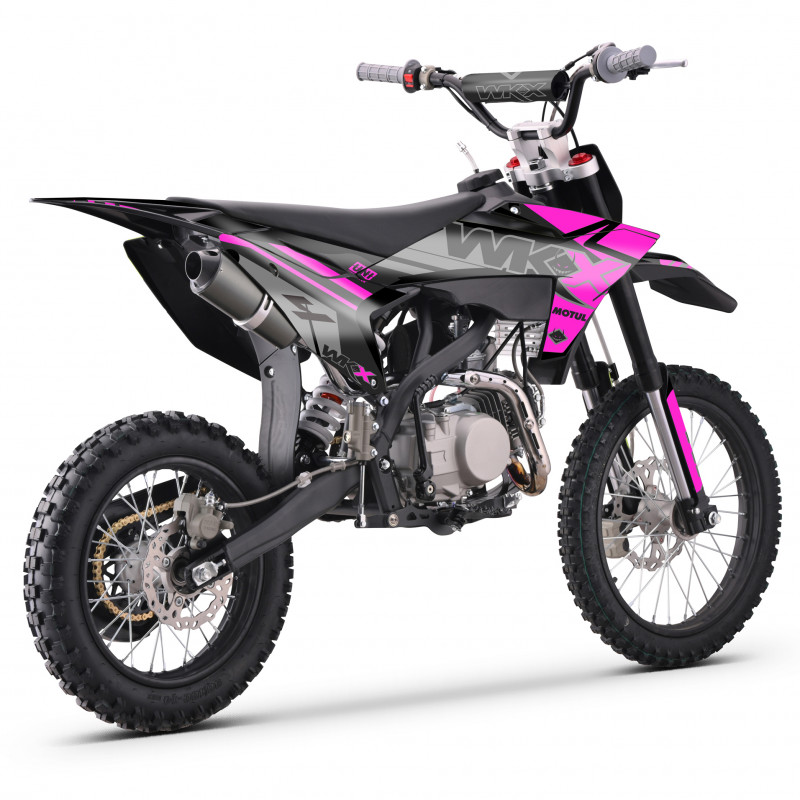 Pit bike 150cc ROSE, roues 14/17 pouces, MX2 de chez WKX Racing