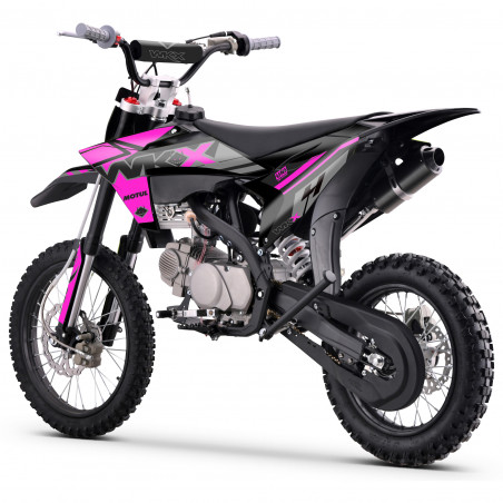 Pit bike 150cc ROSE, roues 14/17 pouces, MX2 de chez WKX Racing
