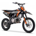 Pit bike 150cc ORANGE MX2 WKX : une dirt pas chère à boîte manuelle intuitive.