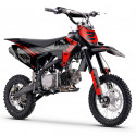 Dirt 125 MX2 WKX rouge-noir, roues 12/14 pouces, boîte manuelle, moteur Lifan.