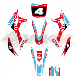 Kit décoration MINI CRF 110-M2 ROUGE-BLEU 2026
compatible pit bike BASTOS BS MINI édition 2026