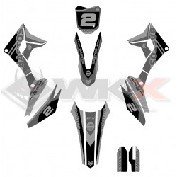 Kit déco MINI CRF 110-M2 NOIR poir dirt BS BASTOS BIKE à partir de 2026