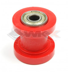 Piece Roulette de chaine 8mm ROUGE de Pit Bike et Dirt Bike